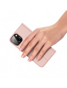 Dux Ducis Skin Pro Bokhylla typ fodral för iPhone 13 mini rosa