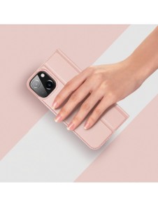 Dux Ducis Skin Pro Bokhylla typ fodral för iPhone 13 rosa