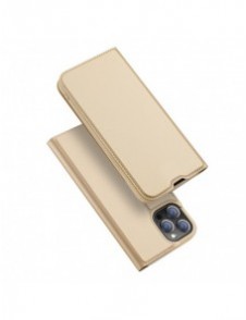 Dux Ducis Skin Pro Bokhylla typ fodral för iPhone 13 Pro Max gyllene