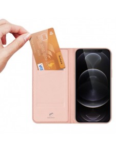Dux Ducis Skin Pro Bokhylla typ fodral för iPhone 13 Pro Max rosa
