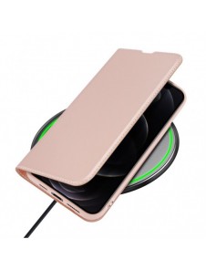 Dux Ducis Skin Pro Bokhylla typ fodral för iPhone 13 Pro Max rosa