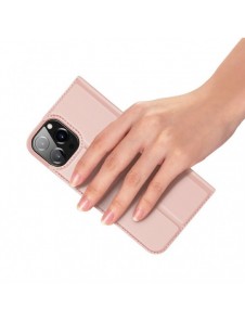 Dux Ducis Skin Pro Bokhylla typ fodral för iPhone 13 Pro Max rosa