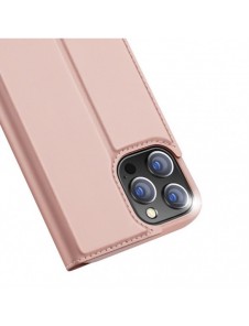 Dux Ducis Skin Pro Bokhylla typ fodral för iPhone 13 Pro rosa