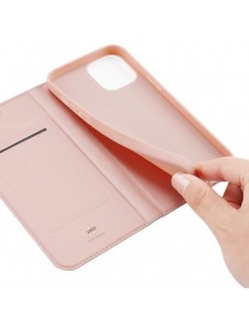 Dux Ducis Skin Pro Bokhylla typ fodral för iPhone 13 Pro rosa