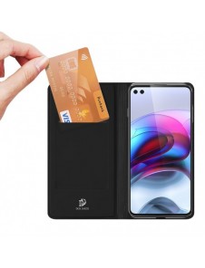 Dux Ducis Skin Pro Bokhylla typ väska för Motorola Moto G100 / Edge S svart