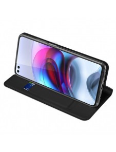 Dux Ducis Skin Pro Bokhylla typ väska för Motorola Moto G100 / Edge S svart