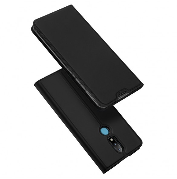 DUX DUCIS Skin Pro Bokhylla typ väska för Nokia 2.4 svart