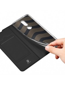 DUX DUCIS Skin Pro Bokhylla typ väska för Nokia 2.4 svart