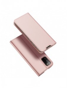 DUX DUCIS Skin Pro Bokhylla typ fodral för Samsung Galaxy A02s EU rosa