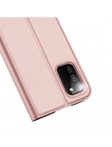 DUX DUCIS Skin Pro Bokhylla typ fodral för Samsung Galaxy A02s EU rosa