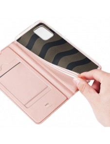 DUX DUCIS Skin Pro Bokhylla typ fodral för Samsung Galaxy A02s EU rosa