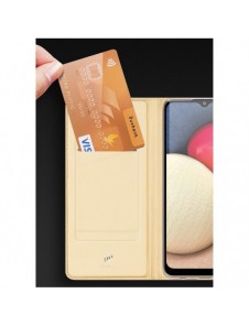 DUX DUCIS Skin Pro Bokhylla typ fodral för Samsung Galaxy A02s EU rosa