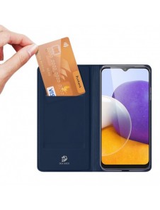 Dux Ducis Skin Pro Bokhylla typ fodral för Samsung Galaxy A22 4G blå