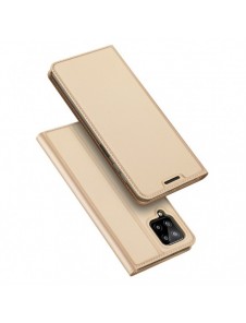 Dux Ducis Skin Pro Bokhylla typ fodral till Samsung Galaxy A22 4G gyllene