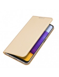 Dux Ducis Skin Pro Bokhylla typ fodral till Samsung Galaxy A22 4G gyllene