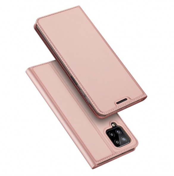 Dux Ducis Skin Pro Bokhylla typ fodral för Samsung Galaxy A22 4G rosa