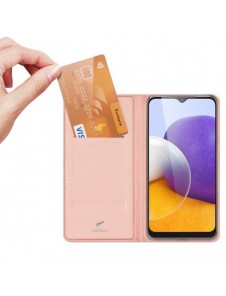Dux Ducis Skin Pro Bokhylla typ fodral för Samsung Galaxy A22 4G rosa