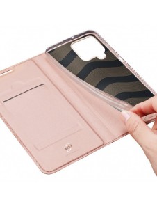 Dux Ducis Skin Pro Bokhylla typ fodral för Samsung Galaxy A22 4G rosa