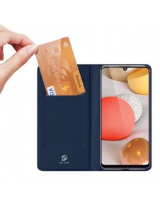 DUX DUCIS Skin Pro Bokhylla typ fodral för Samsung Galaxy A42 5G blå