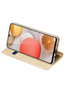 DUX DUCIS Skin Pro Bokhylla typ fodral för Samsung Galaxy A42 5G gyllene