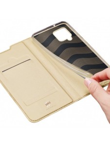 DUX DUCIS Skin Pro Bokhylla typ fodral för Samsung Galaxy A42 5G gyllene