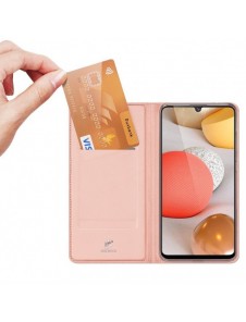 DUX DUCIS Skin Pro Bokhylla typ fodral för Samsung Galaxy A42 5G rosa