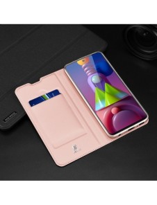 DUX DUCIS Skin Pro Bokhylla typ fodral för Samsung Galaxy M51 rosa