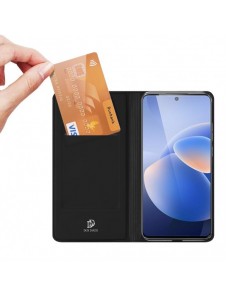 Dux Ducis Skin Pro Bokhylla typ väska för Vivo X60 svart