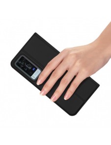 Dux Ducis Skin Pro Bokhylla typ väska för Vivo X60 Pro svart