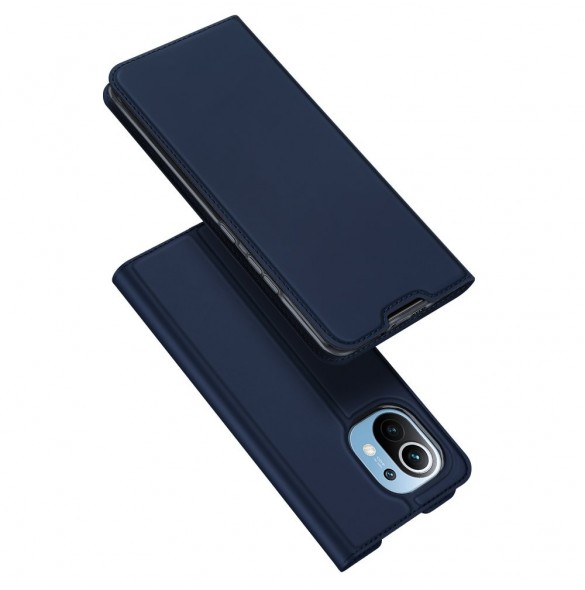 DUX DUCIS Skin Pro Bokhylla typ väska för Xiaomi Mi 11 blå