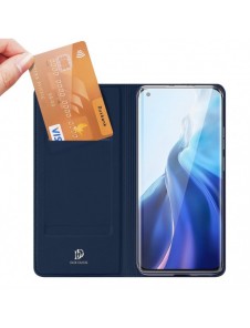 DUX DUCIS Skin Pro Bokhylla typ väska för Xiaomi Mi 11 blå