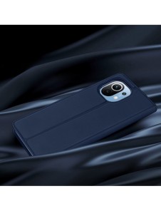 DUX DUCIS Skin Pro Bokhylla typ väska för Xiaomi Mi 11 blå