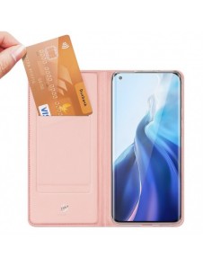 DUX DUCIS Skin Pro Bokhylla typ fodral för Xiaomi Mi 11 rosa