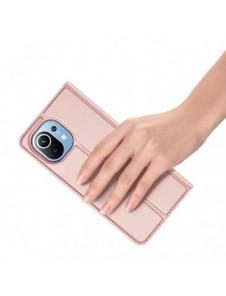 DUX DUCIS Skin Pro Bokhylla typ fodral för Xiaomi Mi 11 rosa
