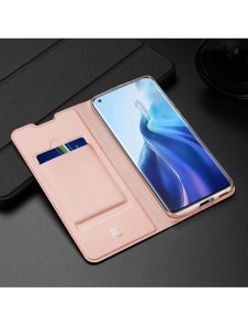 DUX DUCIS Skin Pro Bokhylla typ fodral för Xiaomi Mi 11 rosa
