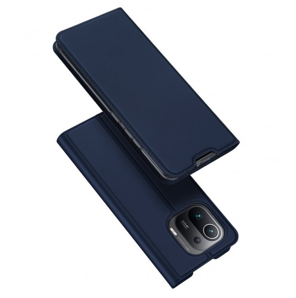 DUX DUCIS Skin Pro Bokhylla typ fodral för Xiaomi Mi 11 Pro blå