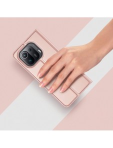 DUX DUCIS Skin Pro Bokhylla typ fodral för Xiaomi Mi 11 Pro rosa
