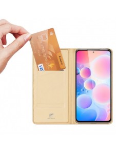 Dux Ducis Skin Pro Bokhylla typ fodral för Xiaomi Redmi K40 Pro+ / K40 Pro / K40 / Poco F3 golden
