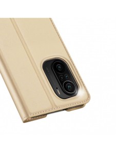 Dux Ducis Skin Pro Bokhylla typ fodral för Xiaomi Redmi K40 Pro+ / K40 Pro / K40 / Poco F3 golden