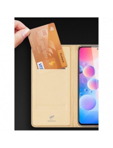 Dux Ducis Skin Pro Bokhylla typ fodral för Xiaomi Redmi K40 Pro+ / K40 Pro / K40 / Poco F3 golden