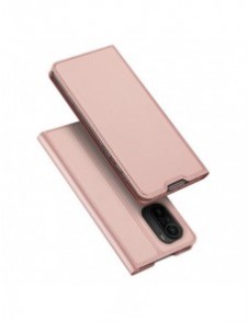 Dux Ducis Skin Pro Bokhylla typ fodral för Xiaomi Redmi K40 Pro+ / K40 Pro / K40 / Poco F3 rosa
