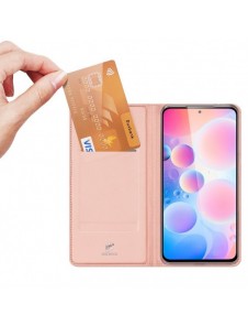 Dux Ducis Skin Pro Bokhylla typ fodral för Xiaomi Redmi K40 Pro+ / K40 Pro / K40 / Poco F3 rosa
