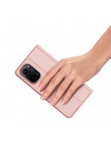 Dux Ducis Skin Pro Bokhylla typ fodral för Xiaomi Redmi K40 Pro+ / K40 Pro / K40 / Poco F3 rosa