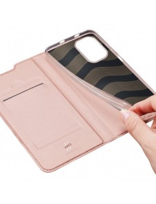 Dux Ducis Skin Pro Bokhylla typ fodral för Xiaomi Redmi K40 Pro+ / K40 Pro / K40 / Poco F3 rosa