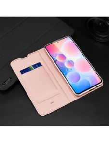 Dux Ducis Skin Pro Bokhylla typ fodral för Xiaomi Redmi K40 Pro+ / K40 Pro / K40 / Poco F3 rosa