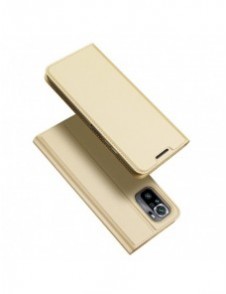 DUX DUCIS Skin Pro Bokhylla typ fodral för Xiaomi Redmi Note 10 / Redmi Note 10S golden