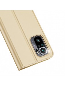 DUX DUCIS Skin Pro Bokhylla typ fodral för Xiaomi Redmi Note 10 / Redmi Note 10S golden