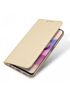 DUX DUCIS Skin Pro Bokhylla typ fodral för Xiaomi Redmi Note 10 / Redmi Note 10S golden