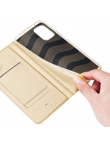 DUX DUCIS Skin Pro Bokhylla typ fodral för Xiaomi Redmi Note 10 / Redmi Note 10S golden