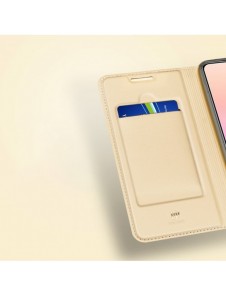 DUX DUCIS Skin Pro Bokhylla typ fodral för Xiaomi Redmi Note 10 / Redmi Note 10S golden